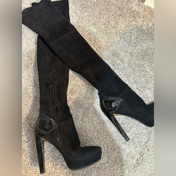 Gucci Black Over-the-Knee Boots - Picture 9 of 9